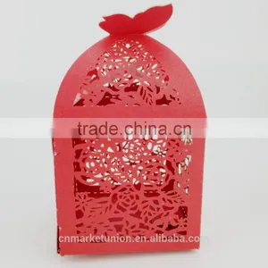 Foldable Sweet Wedding Candy Box Romantic Paper Wedding Box thumbnail-2