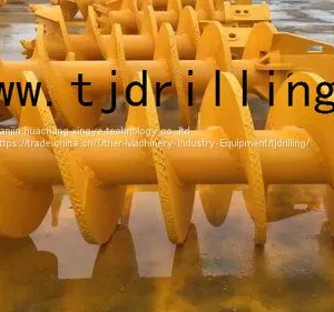 Double Cut Rock Auger With Collar Plate thumbnail-1