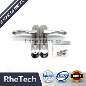 Solid Stainless Steel 304 Mortise Security Hotel Cylinder Door Handle Lock Body thumbnail-1