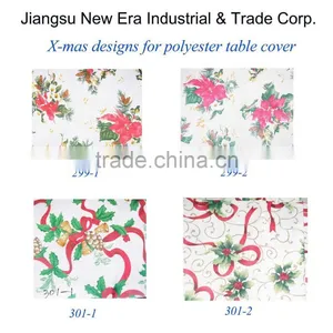 Printed Polyester Table Cloth With Christmas Design thumbnail-2