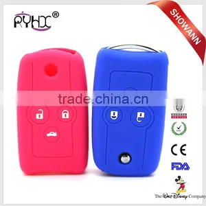 Fashion Silicone Remote Car Key Case Shell Flip Car Key Cover for Honda Civic Accord thumbnail-1