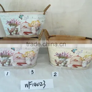 2016 Cheap Hot Sale Wooden Flower Planter Pots WF14020 thumbnail-4