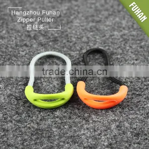 Popular Brand Name Design Plastic Zipper Pullers for Clothing thumbnail-1