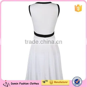 Women's Casual O Neck Sleeveless Tunic Skater Dress thumbnail-2