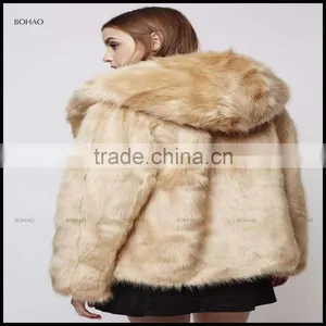 Wholesale Women's Winter Clothing and Luxury Ladies Faux Fox Fur Coat for Girls thumbnail-4