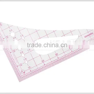 Kearing Brand1.2mmn Thick Sandwich Line Printing 1/4 Plastic Scale Ruler for Fashion Design Garment Measurement #8514 thumbnail-1