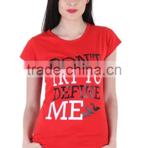 HAODUOYI Summer Woman Fashion O-neck T-shirts Street Style T-shirts Letter Print T-shirts for Wholesale thumbnail-3