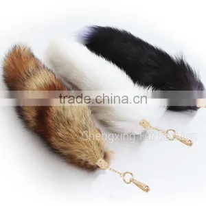 CX-R-05 Genuine Fox Fur Tail Keyring thumbnail-2