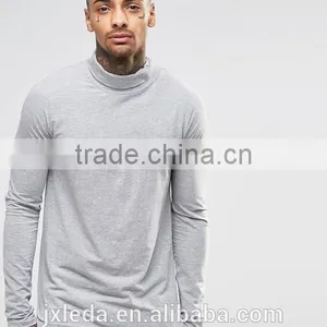 Long Sleeve Casual Street Top Wear, OEM Cheap Blank Sports Golf Gym T-shirt Men Wholesale thumbnail-4
