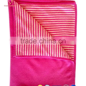 Stripes Design Double Side Baby Cashmere Knitted Blanket thumbnail-2