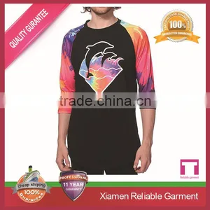 New Design 100% Cotton 3/4 Sleeve Shirt Designs for Men , High Quality Wholesale Printing Custom Accepted thumbnail-6