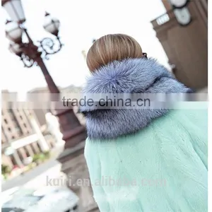 2016 Sliver Fox Fur Whole Skin Luxury Wedding Genuine Real Whole Skin Fox Fur Neck Ring Shawls Winter Women Fur Scarves Pashmina thumbnail-2