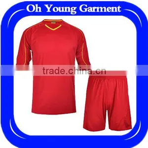 2014 Brasil World Cup Dry Fit Unisex Soccer Jersey/Cheap Soccer Uniform Sublimation/Custom Football Jersey Made In China thumbnail-1