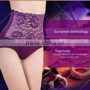 Abdomen in and Lift the Hips Big Sizes With Bamboo Fiber Control Briefs Lace Sexy Briefs in Women thumbnail-4
