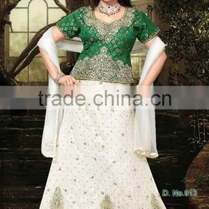 White Lehenga Choli thumbnail-2