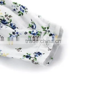 Wholesale Sweet Style Long Sleeve Flower Printing Kids Dress thumbnail-3