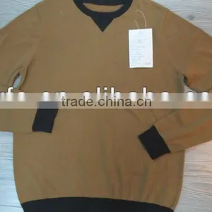 Casual Long Sleeves 100% Cotton Comfortable Pullover Knitted Sweater thumbnail-1
