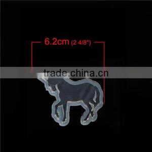 Custom Made Shape White Unicorn Silicone Resin Mold Casting Mould For Resin Jewelry Making Tools thumbnail-3
