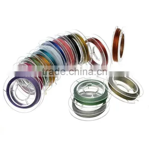 Steel Wire Beading Wire Thread Cord At Random 0.38mm Dia, 10 Rolls(Approx 9 M/Roll) thumbnail-1