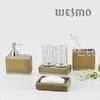 Polyresin Bathroom Set With Soap Dispenser / Tumbler / Soap Dish / Soap Dispenser thumbnail-1