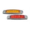IP66 Oval LED Truck Side Marker Light 12PCS , Red or Amber DC 12V - DC 24V thumbnail-1