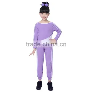 New Spring Girls Boutique Clothing Sets O Neck Long Sleeve Trendy Tracksuits Children Gymnastics/Sport Suits thumbnail-3