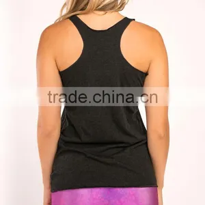 Dry Fit Ladies Compression Tank Top, High Quality Loose Singlets , Running Tops thumbnail-3