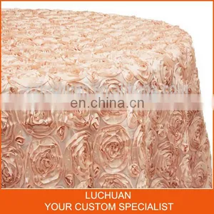 New Design Rosette Wedding Embroided Table Cloth thumbnail-6