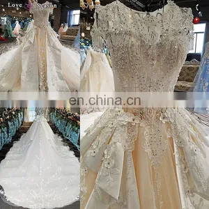 LS00222 One Piece Dress Latest Factory Direct China Quinceanera Gowns Wedding Dress thumbnail-1