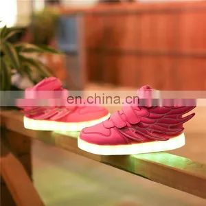 Wholesale Children Kid USB Rechargeable LED Luminous Light Shoes Kids thumbnail-2
