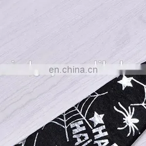Halloween Black Ghost Spiderweb Print Funny Tie thumbnail-4