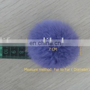 Rabbit Fur Balls In Different Diameter ( Fur To Fur ) Fur Accessories ( Style: # B222 ) thumbnail-1