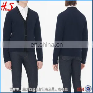 Fashion Winter Solid Color Cardigan Men Woolen Sweater Design Of Hot Selling Christmas Sweaters thumbnail-1