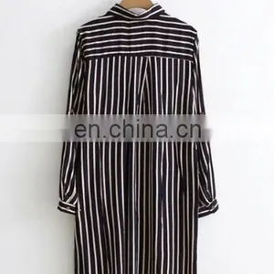 Latest Stripe Shirt Designs for Women thumbnail-2