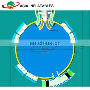 Shark Inflatable Water Playground For Kids , Inflatable Land Water Park , Ground Water Park Inflatables thumbnail-1