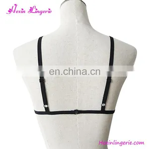 2017 Women Bra Elastic Flower Printed Harness Bralette Crop Top thumbnail-4