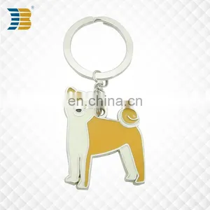 3D Dog Shape Custom Made Metal Keychain thumbnail-1