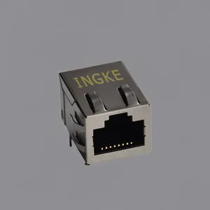 Ingke YKJU-8259NL 100% Cross 08B1-1X1T-06-F Through Hole Single Port RJ45 Magnetic Jack thumbnail-1
