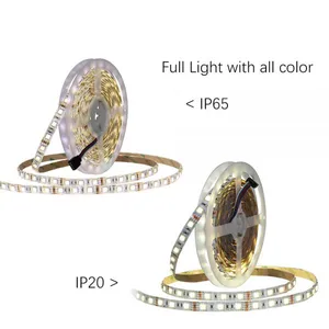 DC12V CCT LED Strip 5050 60LEDs/m,5M/lot IP20 / IP65 Color Temperature Adjustable 2 IN 1 White+Warm White CWW LED Strip thumbnail-3