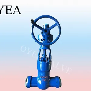 ANSI API High Temperature High Pressure Power Station Pressure Seal Motorized Gear Gate Valve thumbnail-1