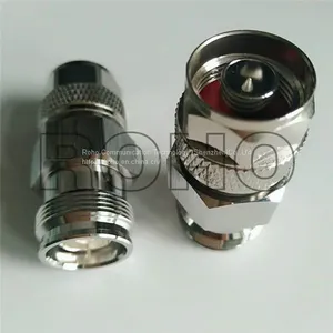 Low Pim Straight N Male - 4.3/10 Minidin Female Jack RF Coaxial Adapter thumbnail-1