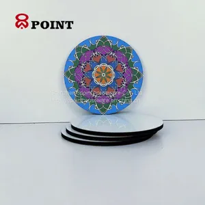 Round Anti-slip Mats&pads Wooden Personalised Coaster thumbnail-3