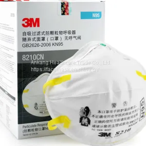 N95 Face Surgical Mask 3ply Respirator Mask Disposable thumbnail-3