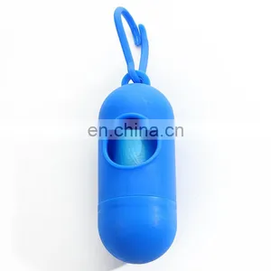 Pill Shape Dispenser Portable Pet Dog Waste Bag With Dispenser Dog Poop Bag thumbnail-4