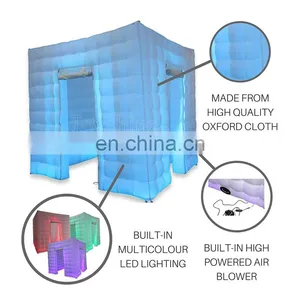 Multi Colors Inflatable Led Photo Booth Cube Tent For Sale thumbnail-3
