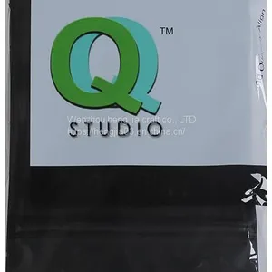 100 Matte Double Color Vertical QuickQlick Repeatable Seal Bags (12 X18 cm X7.1 (4.7 Inches), Black) thumbnail-3