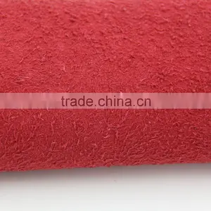 Long Pile Leather Flocking Powder Knitted Fabric for pu Coating Fabric thumbnail-1