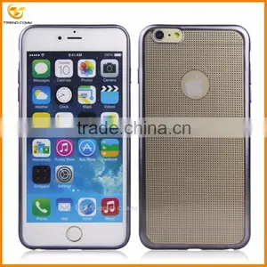 Wholesale Plating Transparent Tpu Soft Case for Iphone 6 thumbnail-2