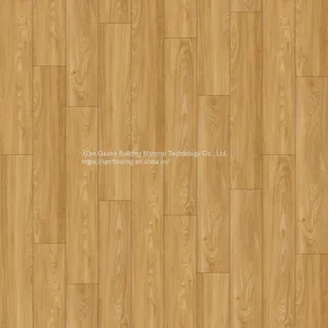 GKBM LS-M002 5mm 6mm 1220mm Eco-friendly Unilin Click Walnut Brown Burlywood Wood Grain SPC Flooring thumbnail-2
