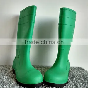 China New Desgin Products Green Pvc Safety Boots thumbnail-4